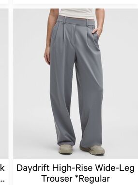 Lululemon Daydrift wide leg high rise trouser